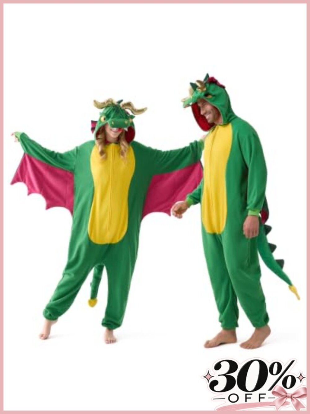 Dragon Animal Costume Hooded Jumpsuit Polyester Halloween Cosplay Party
